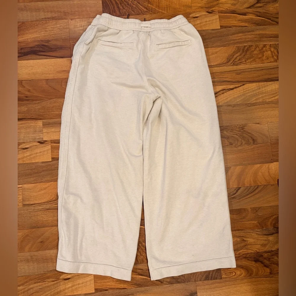 Athleta Women's Off-White Wide-Leg Pants - Picture 4 of 10